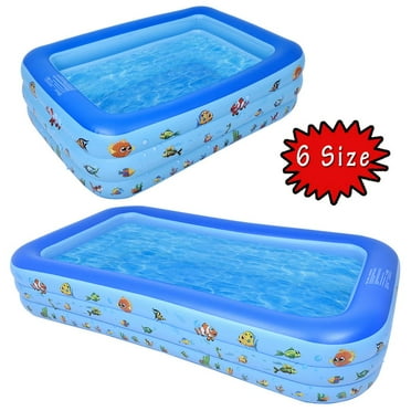 Giant Rectangular Pool Jilong Swimming Summer Family Size Pool Fun 120"x72"x20" Giant Rectangular Pool Jilong Swimming Summer Family Size Pool Fun 120"x72"x20"